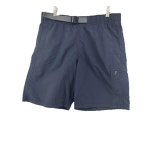 Columbia Omni Shade Utility Shorts Men's Small Black Belted Mesh Lined
